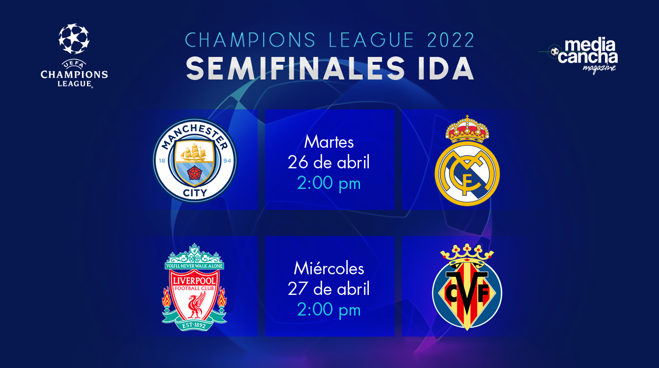 Semifinales ida, Champions League 2022 – Media Cancha SLP